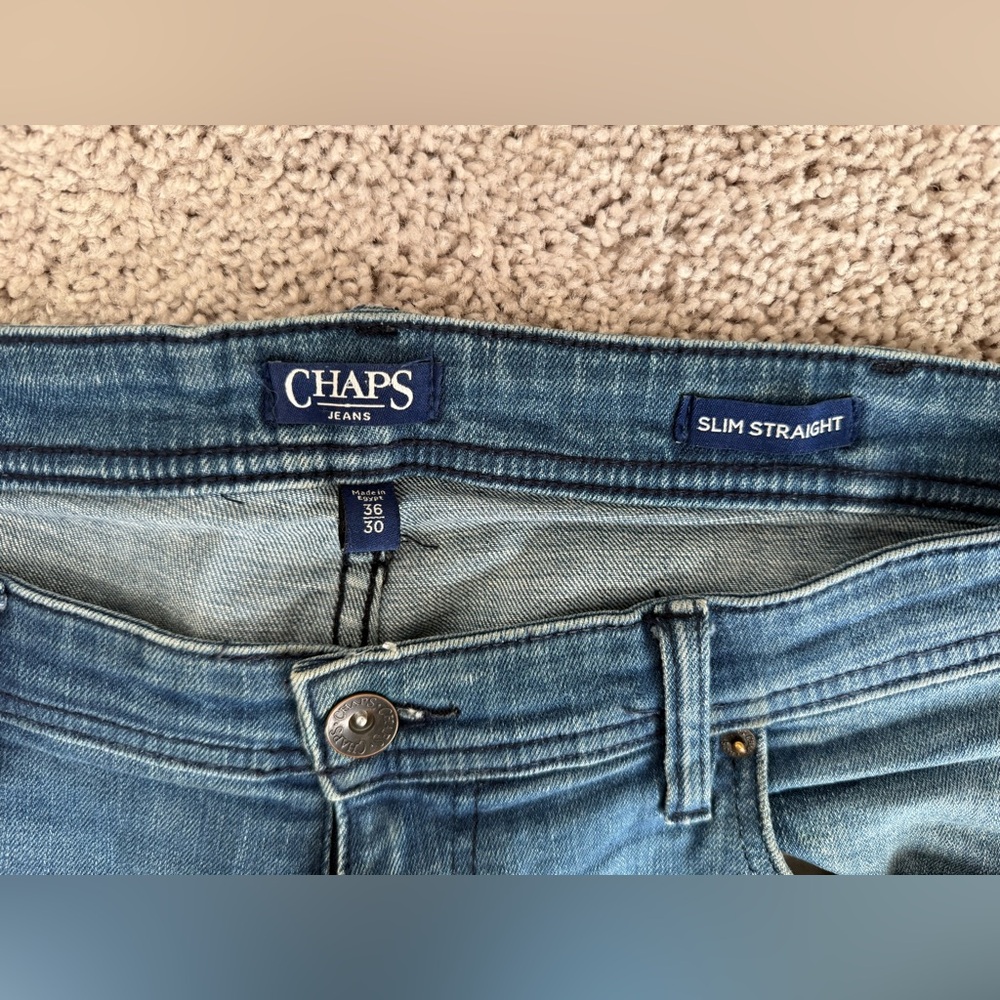 Mens Chaps Jeans Medium Wash - Picture 3 of 5